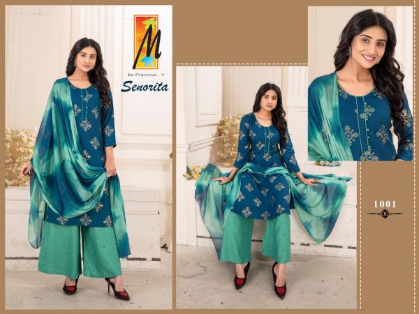 Master Senorita Fancy Rayon Embroidery Readymade Salwar 